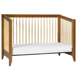 Babyletto Sprout 4-in-1 Convertible Crib withToddler Bed Conversion Kit - Chestnut / Natural