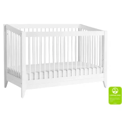 Babyletto Cribs & Mattresses|Cribs & Mattresses>Sprout 4-in-1 Convertible Crib withToddler Bed Conversion Kit - White