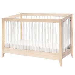Babyletto Cribs & Mattresses|Cribs & Mattresses>Sprout 4-in-1 Convertible Crib withToddler Bed Conversion Kit - White / Natural