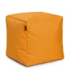 Arico Square Ottoman and Footrest - Clementine Yellow