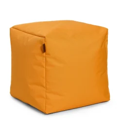 Arico Square Ottoman and Footrest - Clementine Yellow