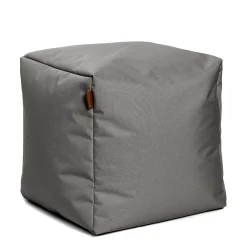 Arico Square Ottoman and Footrest - Charcoal Grey