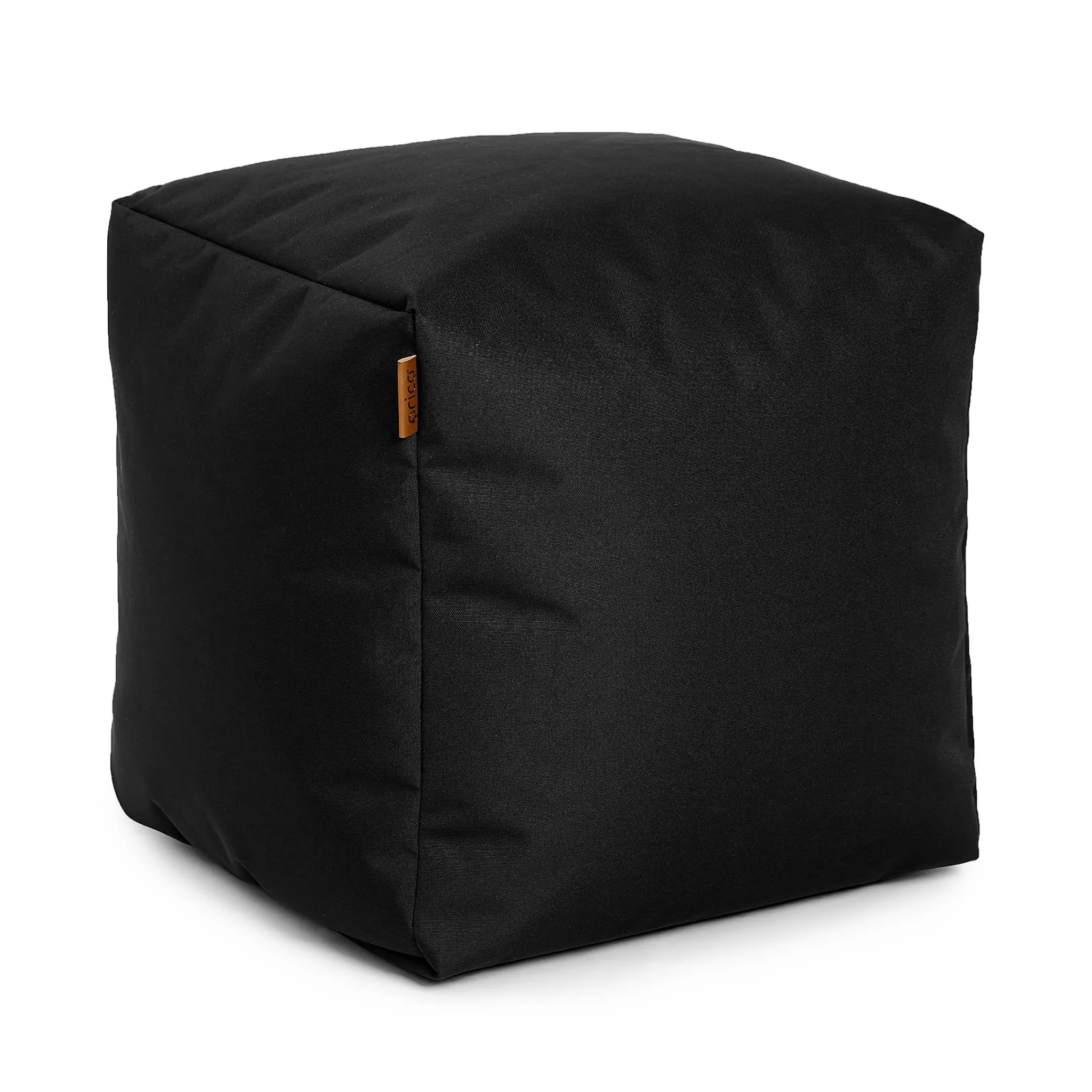 Arico Square Ottoman and Footrest - Onyx Black