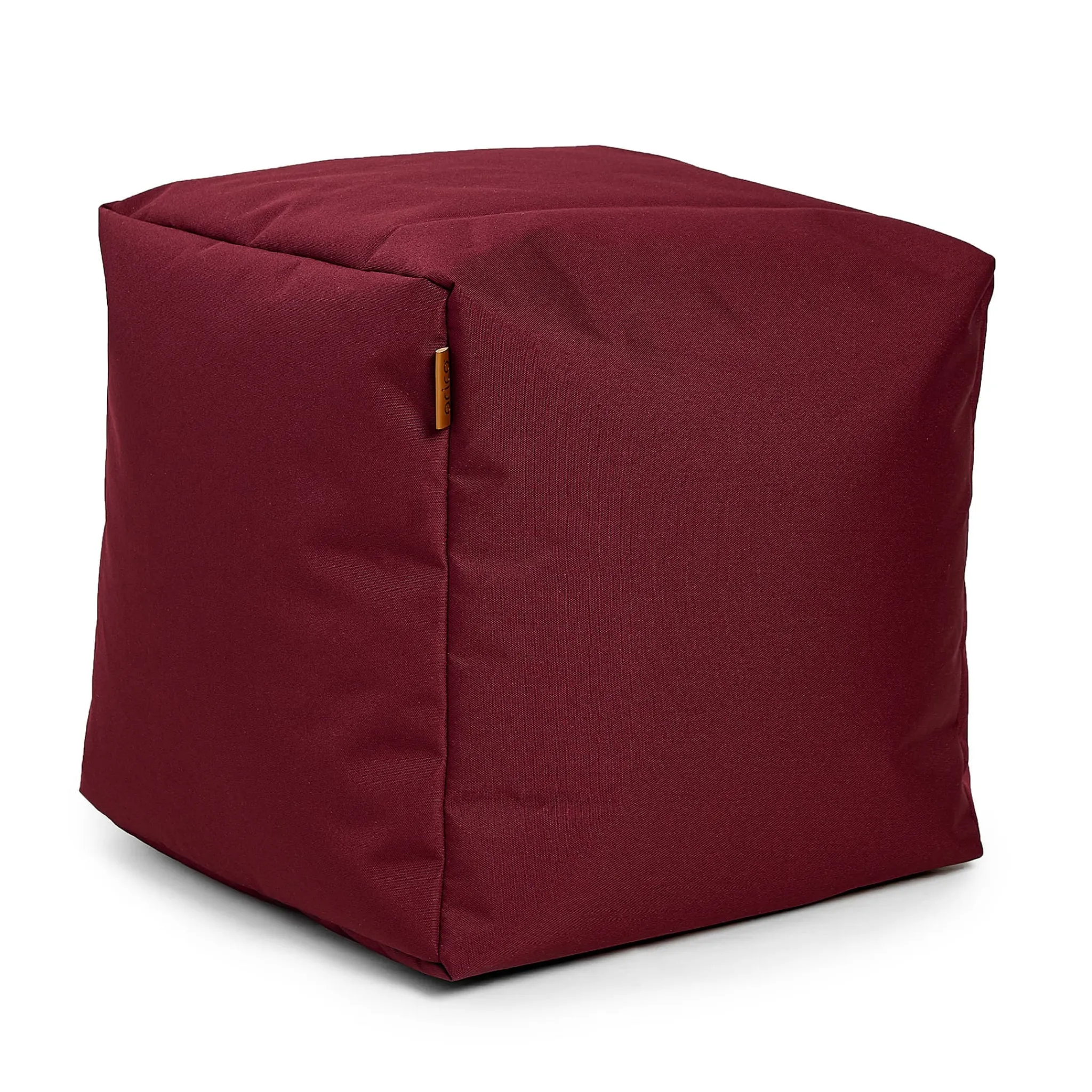 Arico Square Ottoman and Footrest - Bordeaux Red