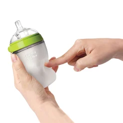 Como Tomo Squeezable Natural Flowing Bottle 8oz - Green