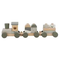 Label Label Stackable Train Olive