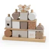 Label Label Stacking Blocks House - Nougat