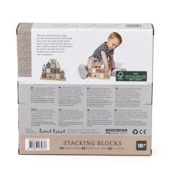 Label Label Stacking Blocks House - Nougat
