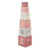 Label Label Stacking Blocks Numbers - Pink
