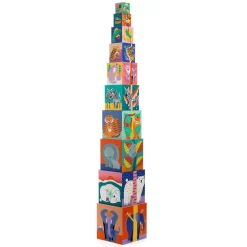 Djeco Stacking Cubes - Wild animals