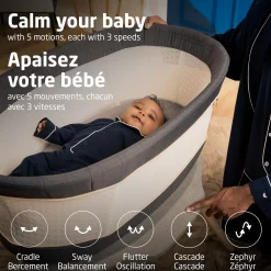 Maxi-cosi Starling Smart Bassinet - Onyx Heritage