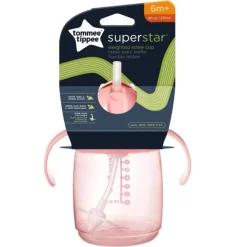 Kids Tommee Tippee Starter Straw Cup 6m+ - Pink
