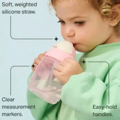 Kids Tommee Tippee Starter Straw Cup 6m+ - Pink