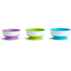 Kids Munchkin Breastfeeding|Tableware>Stay Put Suction Bowls (3)