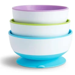 Kids Munchkin Breastfeeding|Tableware>Stay Put Suction Bowls (3)