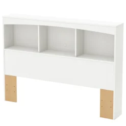 South Shore Step One Double Bookcase Headboard - Pure White