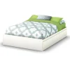 South Shore Step One Double Mates Bed with 3 Drawers - Pure White