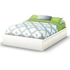 South Shore Step One Double Mates Bed with 3 Drawers - Pure White