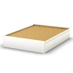 South Shore Step One Double Mates Bed with 3 Drawers - Pure White