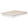 South Shore Twin, Full & Queen Beds>Step One Double Platform Bed - White