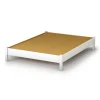 South Shore Twin, Full & Queen Beds>Step One Double Platform Bed - Pure White