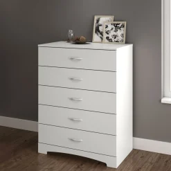 South Shore Step One 5-Drawer Chest - Pure White