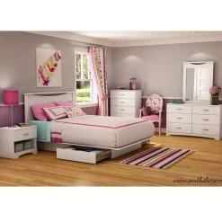 South Shore Step One 6-Drawer Double Dresser - Pure White