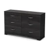 South Shore Storage Furniture>Step One 6-Drawer Double Dresser - Gray Oak