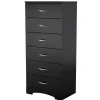 South Shore Step One 6-drawer lingerie chest - Pure Black