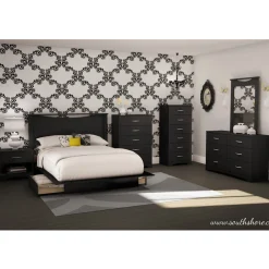 South Shore Step One 6-drawer lingerie chest - Pure Black