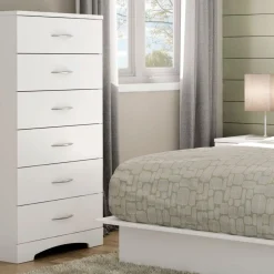 South Shore Step One 6-drawer lingerie chest - Pure White