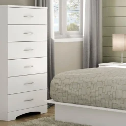 South Shore Step One 6-drawer lingerie chest - Pure White
