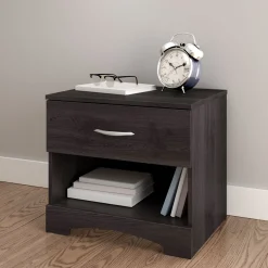 South Shore Step One 1-Drawer Nightstand - Gray Oak
