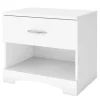 South Shore Step One 1-Drawer Nightstand - Pure White
