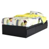 South Shore Step One Mates Bed with 3 Drawers - Pure Black