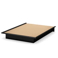 South Shore Step One Queen Platform Bed - Pure Black