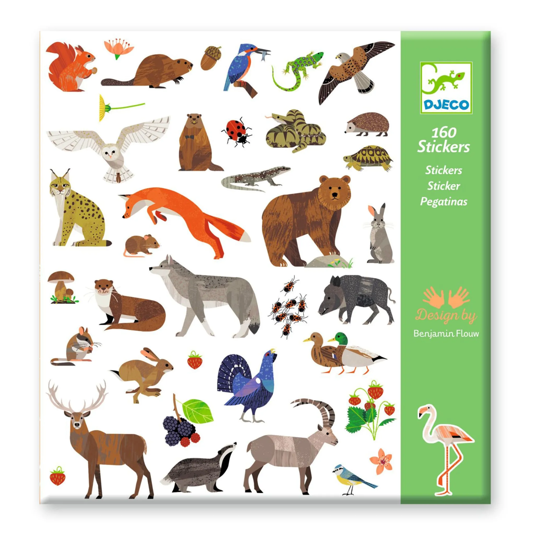 Kids Djeco Diy & Activities>Stickers - Fauna