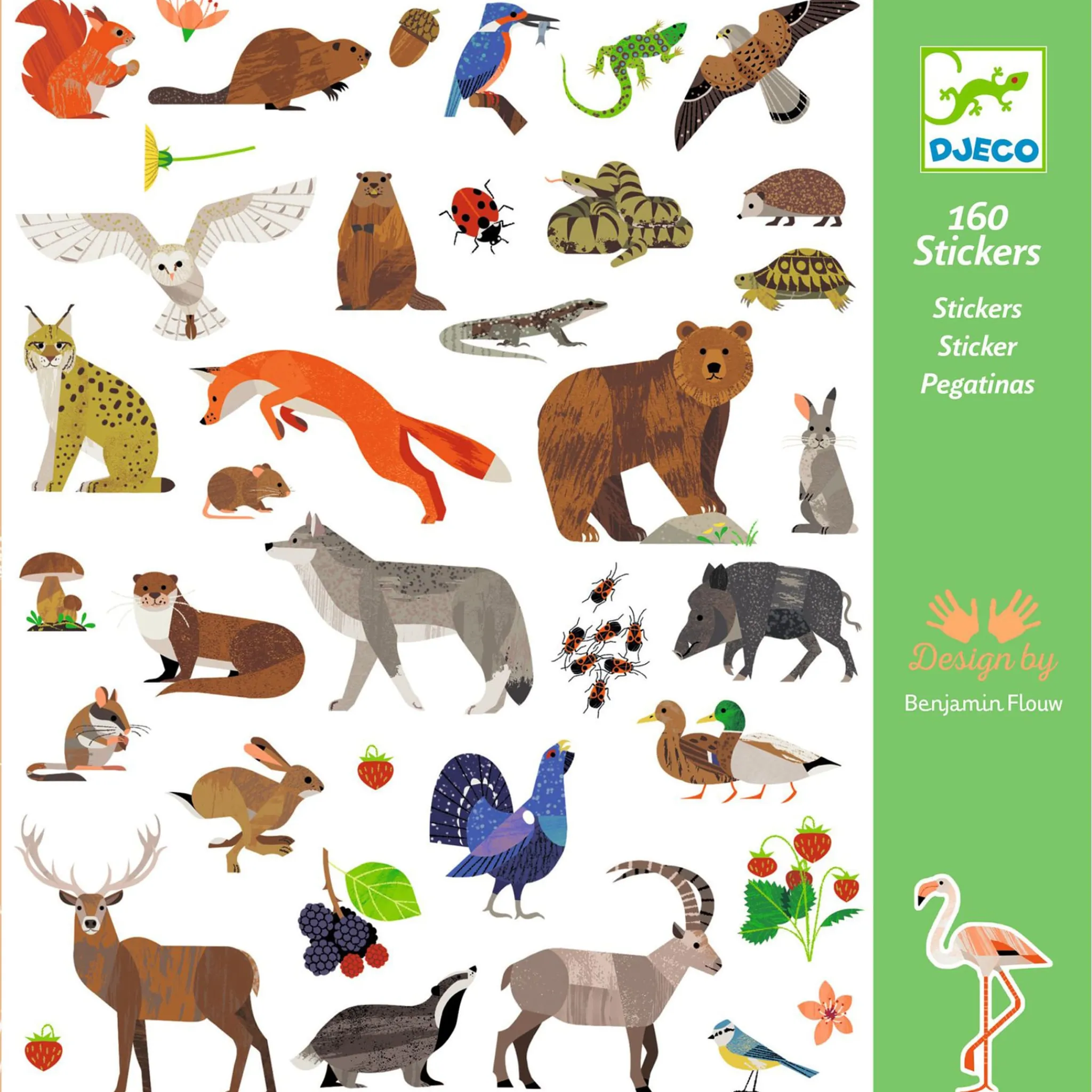 Kids Djeco Diy & Activities>Stickers - Fauna