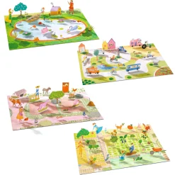 Kids Djeco Stickers Lift-up - Farm