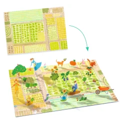 Kids Djeco Stickers Lift-up - Farm