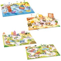 Kids Djeco Diy & Activities>Stickers Lift-up - Vehicles