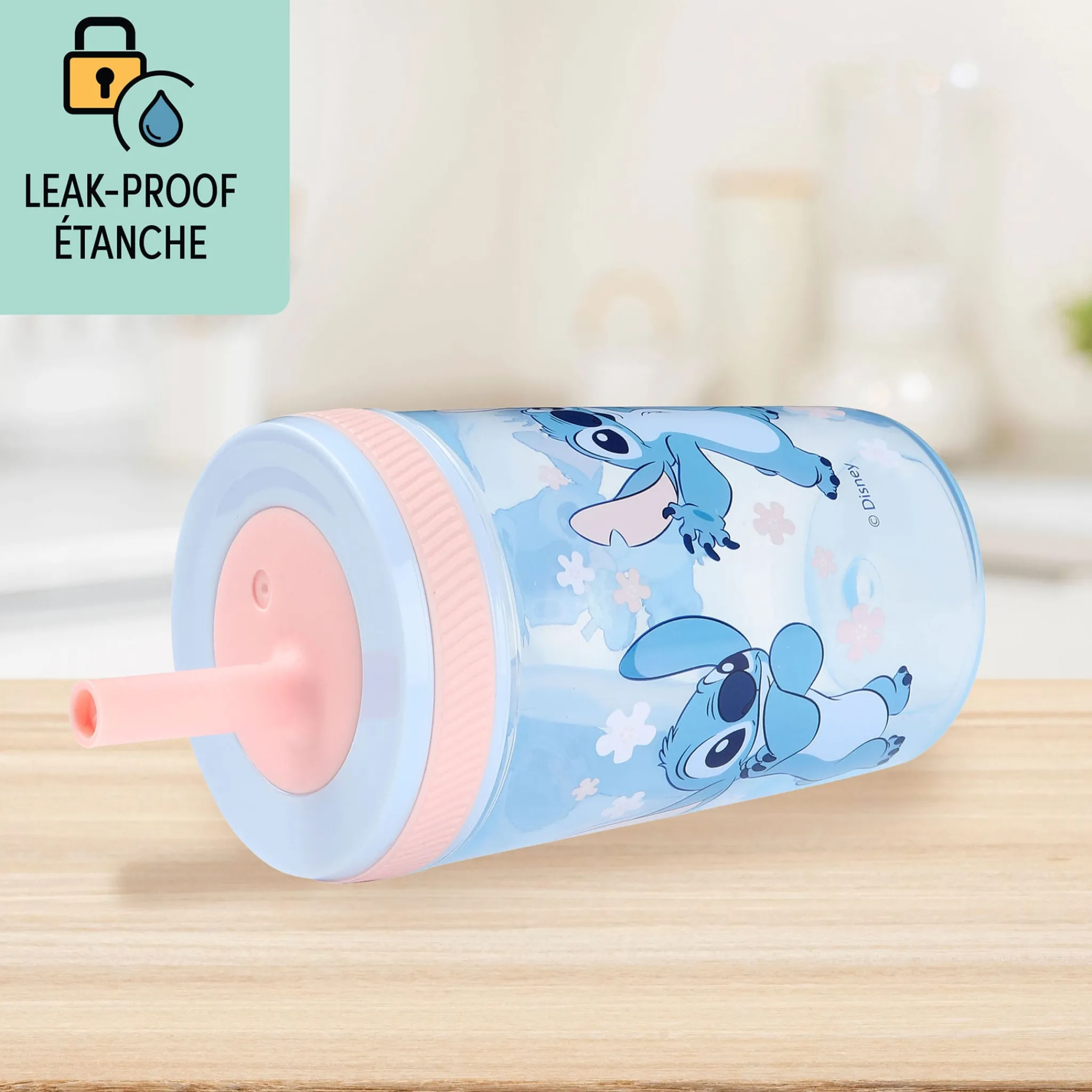 Kids Danawares Stitch Tumbler With Straw