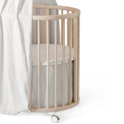 Kids Sleepi Bed Skirts & Bumpers|Bedding>Stokke® ™ Mini Bed Skirt Pehr V3 - Grey