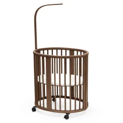 Sleepi Cribs & Mattresses|Cribs & Mattresses>Stokke® ™ Mini​ Crib Bundle with Mattress​ V3 - Warm Brown