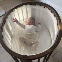 Sleepi Cribs & Mattresses|Cribs & Mattresses>Stokke® ™ Mini​ Crib Bundle with Mattress​ V3 - Warm Brown