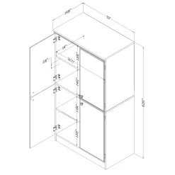 South Shore Storage Cabinet - Morgan Nordik Oak