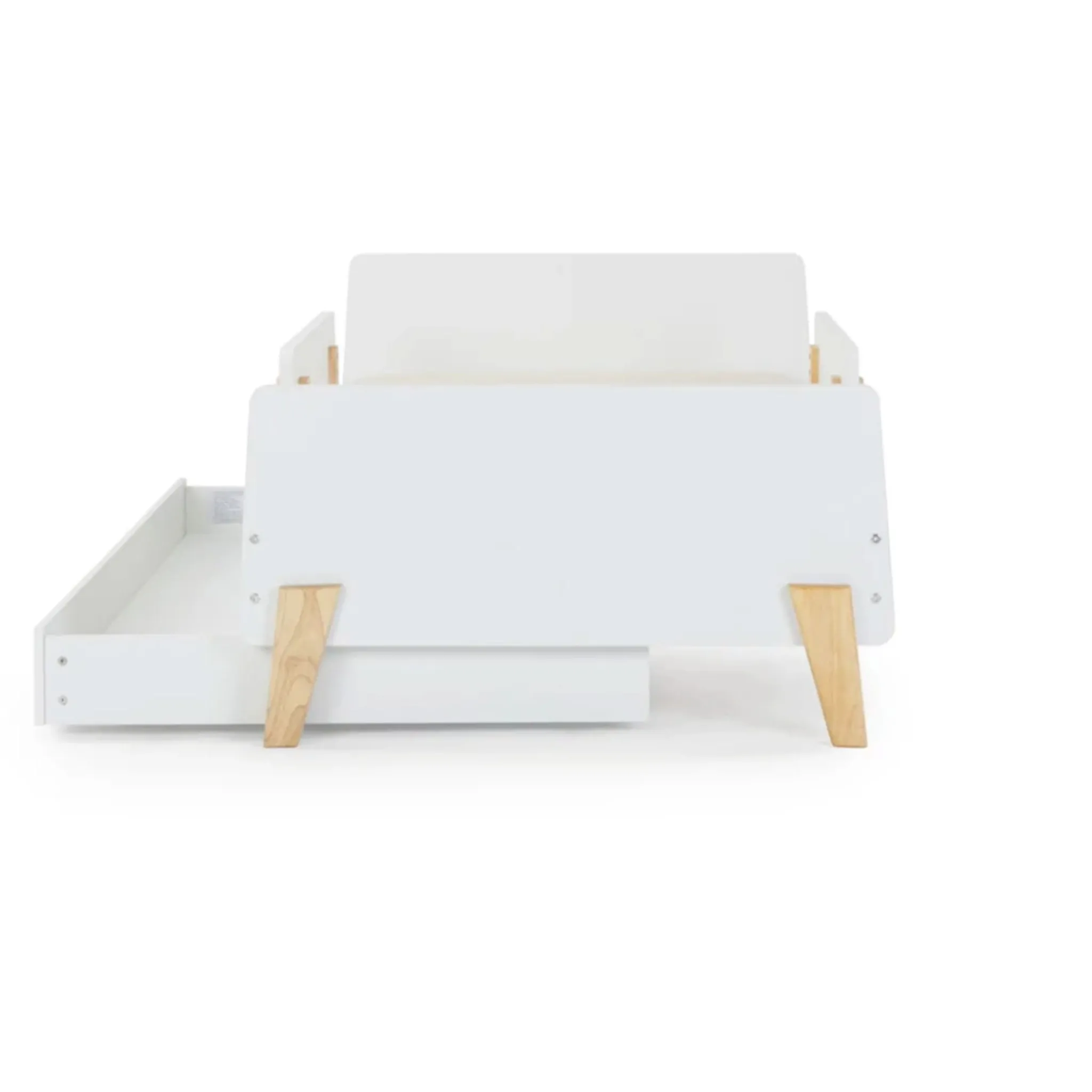 Dadada Baby Storage Trundle for Fun Twin Bed - White