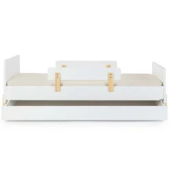 Dadada Baby Storage Trundle for Fun Twin Bed - White