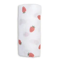 Kids Lulujo Straberries-cotton Muslin Swad