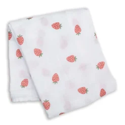 Kids Lulujo Straberries-cotton Muslin Swad